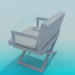 3d model Wide armchair - preview