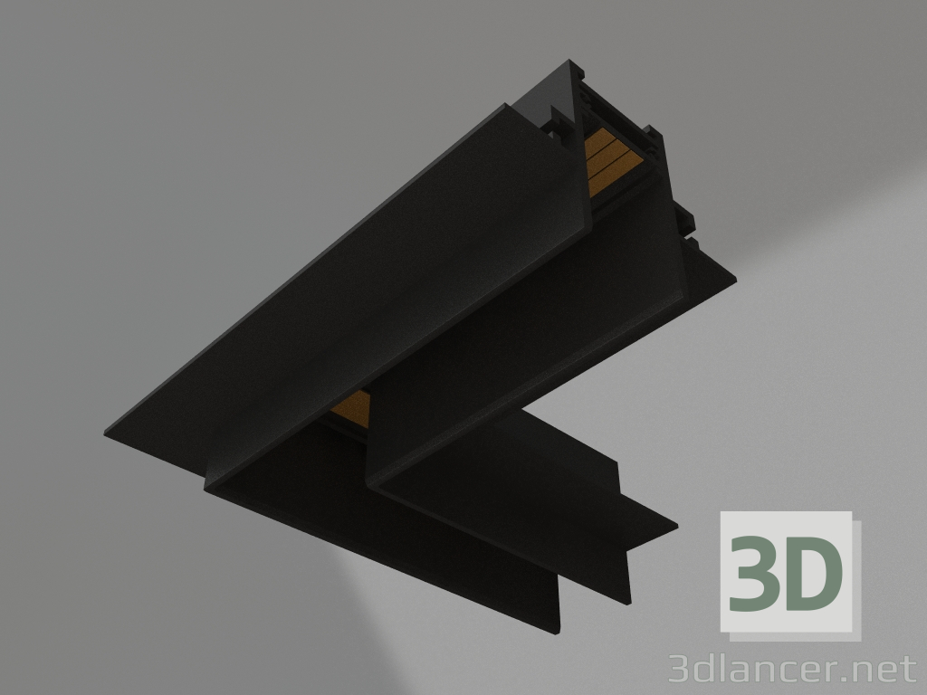 3d model Corner connector MAG-CON-2538-FDW-L90 (BK) - preview