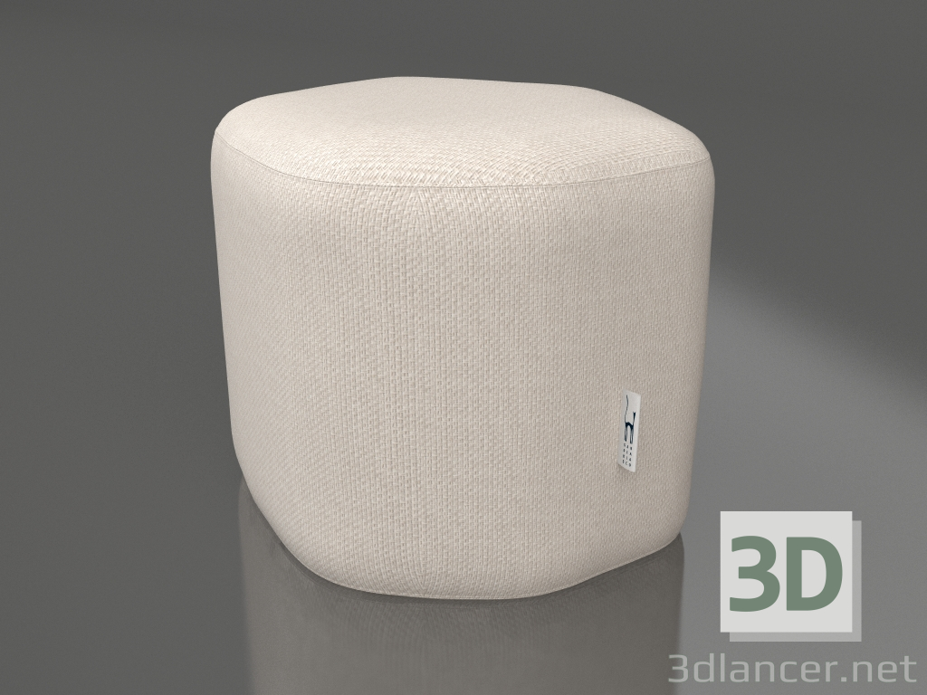 modèle 3D Pouf (Sable) - preview