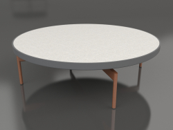 Round coffee table Ø120 (Anthracite, DEKTON Sirocco)