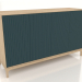 3d model FARGO TV stand with milled facades 1600x500x950 mm (sea wave, lightened oak, option 2) - preview