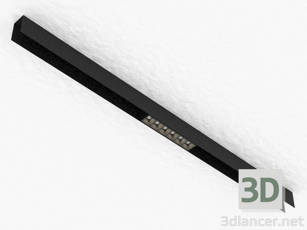 modello 3D La lampada a LED per la sbarra magnetica (DL18781_06M Nero) - anteprima