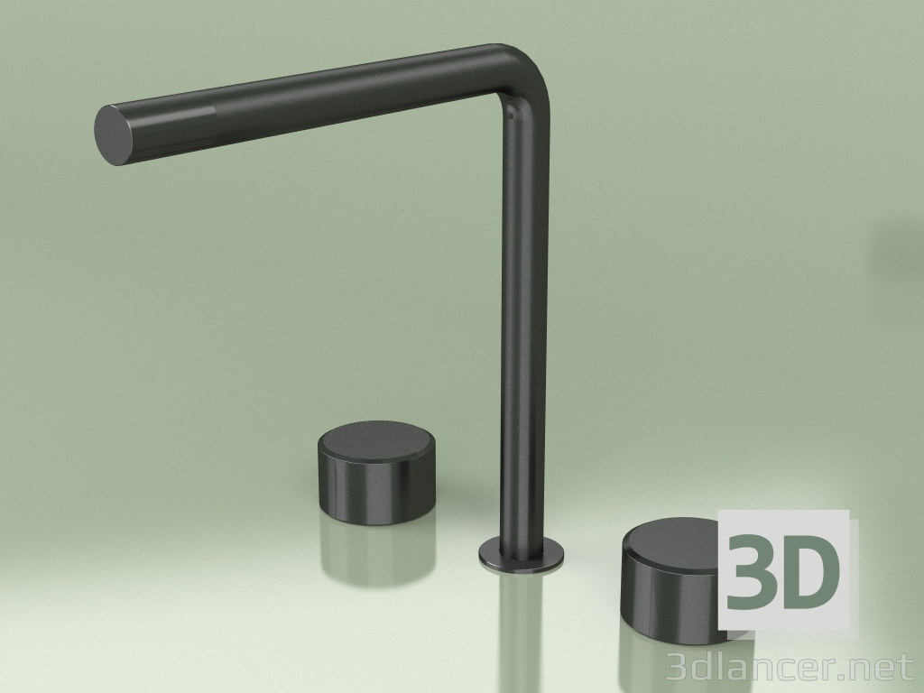 modello 3D Batteria tre fori bocca girevole H 259 mm (16 32 V, ON) - anteprima