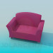 3d model Wide armchair - preview