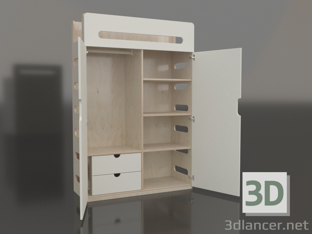 Modelo 3d Roupeiro aberto MOVE WC (WWMWC2) - preview