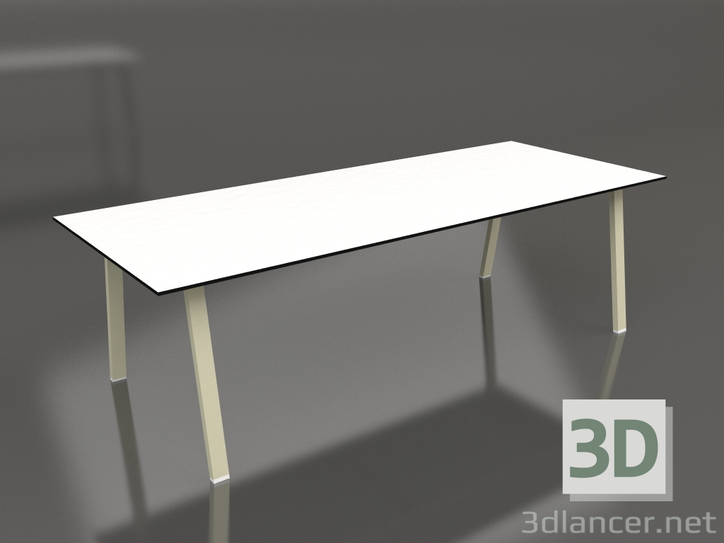 3d model Mesa de comedor 250 (Oro, Fenólico) - vista previa