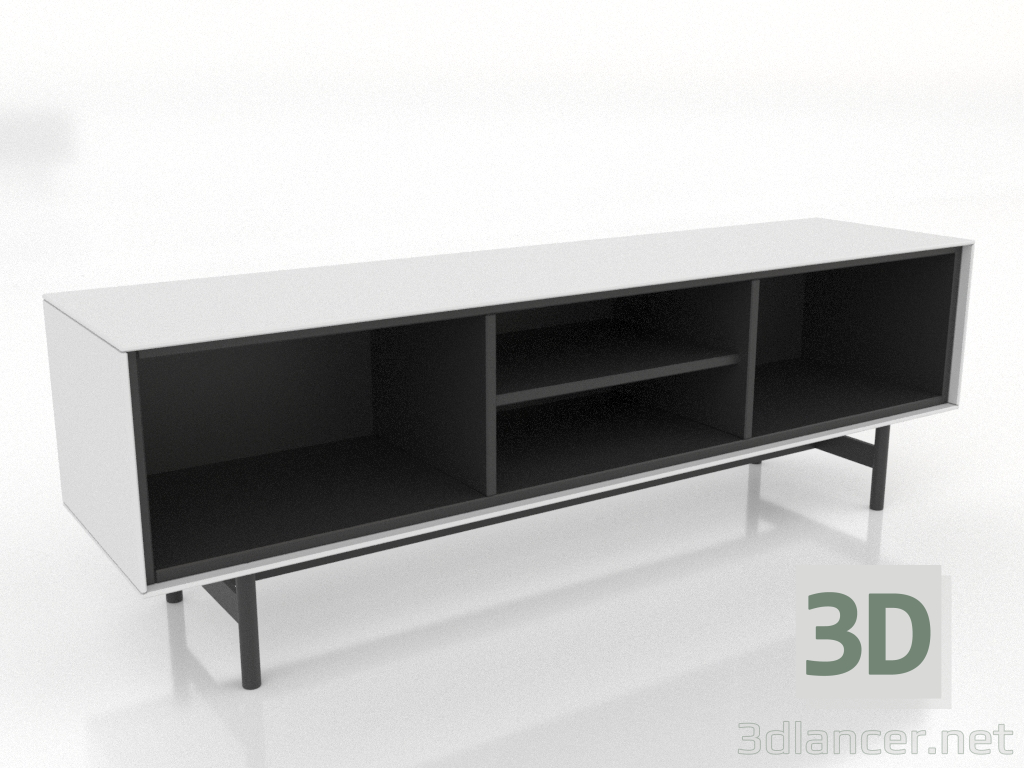 3D modeli TV sehpası 3 1450 mm (beyaz) - önizleme 3D modeli TV sehpası 3 1450 mm (beyaz) - önizleme