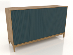 Mobile TV FARGO con frontali fresati 1600x500x950 mm (onda marina, rovere naturale, opzione 2)