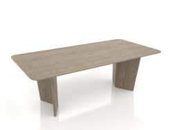 Mesa de centro com acabamento em folheado de carvalho (119 x 59,5 x 40 cm)