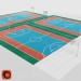 3d model Basketball court - preview