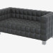 3d model Leather sofa double Hoffmann Kubus - preview