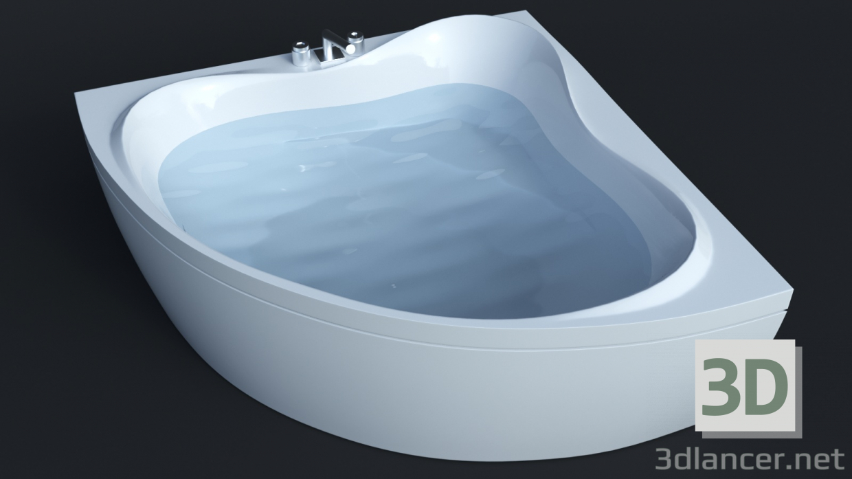 Badewanne Troja Extra (1500х1500mm) Corona und VRay 3D-Modell kaufen - Rendern