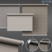 3d roller blind set 02 model buy - render