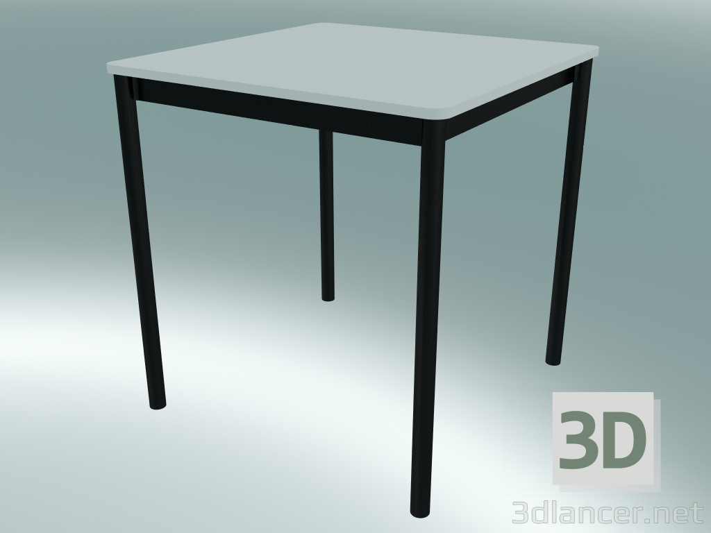 Modelo 3d Mesa quadrada Base 70X70 cm (Branco, Preto) - preview