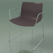 3d model Silla 2074 (sobre rieles, con reposabrazos, polipropileno PO00404) - vista previa