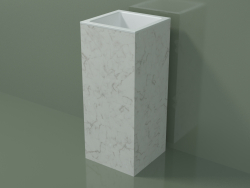 Lavabo sur pied (03R116101, Carrara M01, L 36, P 36, H 85 cm)