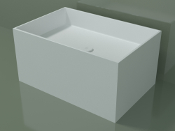 Lavabo sobre encimera (01UN42301, Glacier White C01, L 72, P 48, H 36 cm)