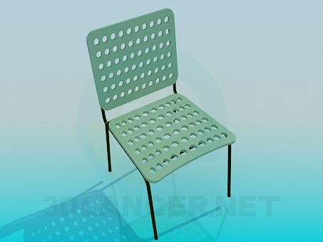 Modelo 3d Chairwith os buracos - preview