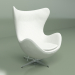 modèle 3D Fauteuil Egg (cuir blanc) - preview