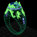 3d men's ring model buy - render