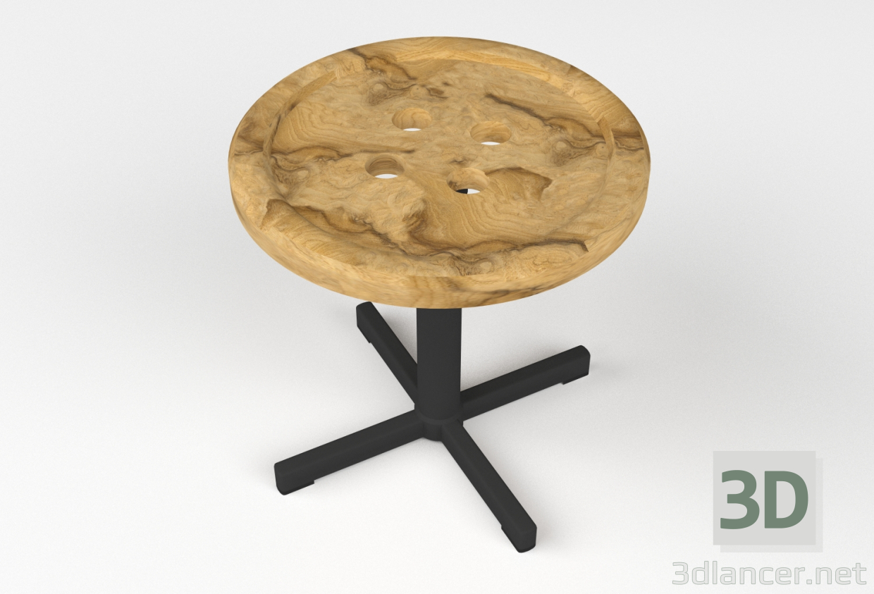 3d Stool "Button" model buy - render