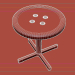 3d Stool "Button" model buy - render