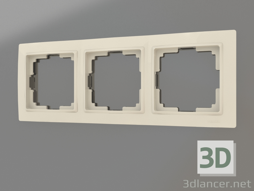 3d model Frame for 3 posts Snabb Basic (ivory) - preview