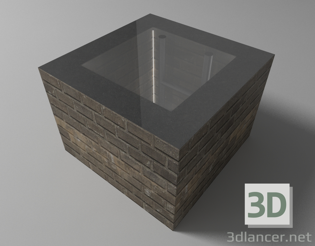 Mesa de centro 3D modelo Compro - render