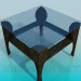 3d model Coffee table with glass top - preview