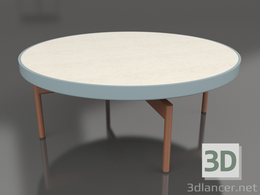 3d модель Стіл журнальний круглий Ø90x36 (Blue grey, DEKTON Danae) – превью