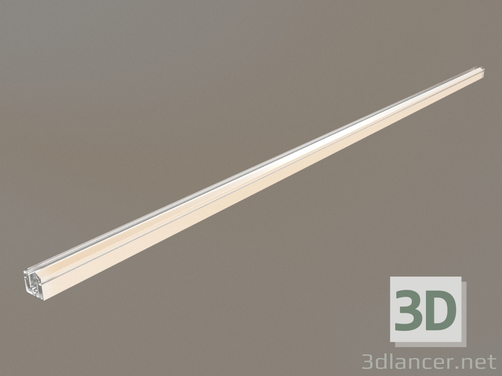 3D modeli Slim Line serisi gergi tavan için gömme alüminyum profil, (DN18526, 49,5x51x2500) - önizleme