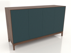 TV-Ständer FARGO mit gefrästen Fronten 1600x500x950 mm (Meereswelle, Tabakeiche, Option 2)