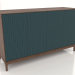 modèle 3D Meuble TV FARGO avec façades fraisées 1600x500x950 mm (vague de mer, chêne tabac, option 2) - preview