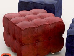 Pouf in pelle