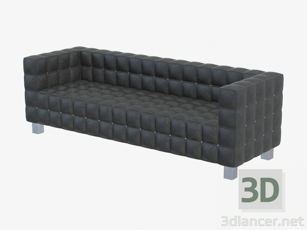 3d model Leather sofa triple Hoffmann Kubus - preview