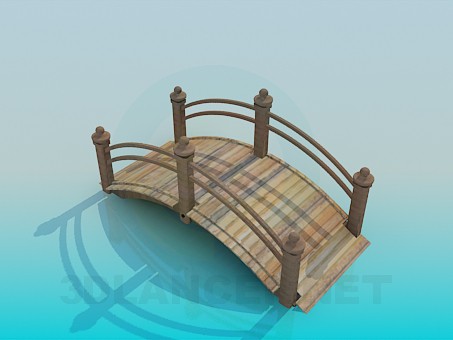 Modelo 3d Ponte do jardim - preview