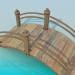 3d model garden bridge - preview