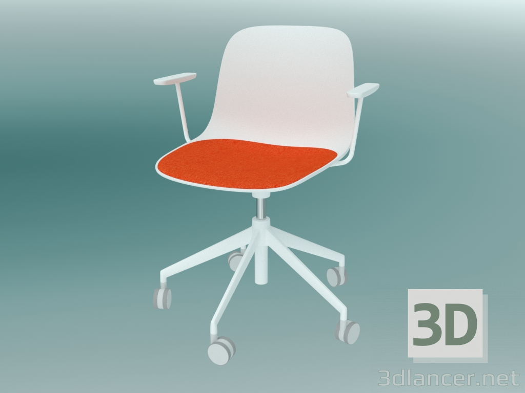 3d model Silla con ruedas SEELA (S341) - vista previa