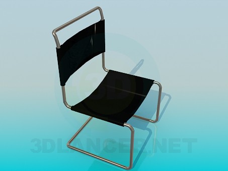 3d model Chair with cloth seat-back - preview