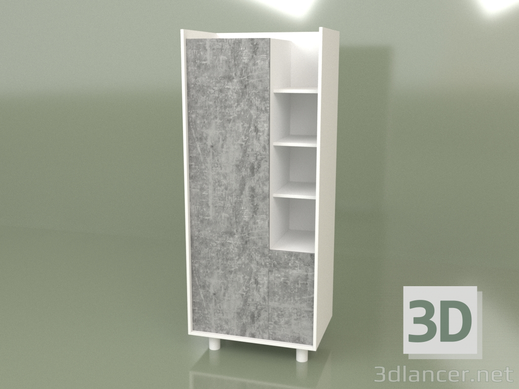 Modelo 3d Mini guarda-roupa com gavetas (30102) - preview