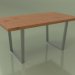 Modelo 3d Mesa de jantar Moderna (Nogueira) - preview