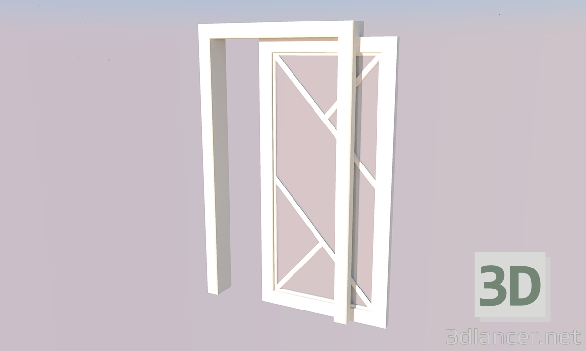 modèle 3D Porte - preview