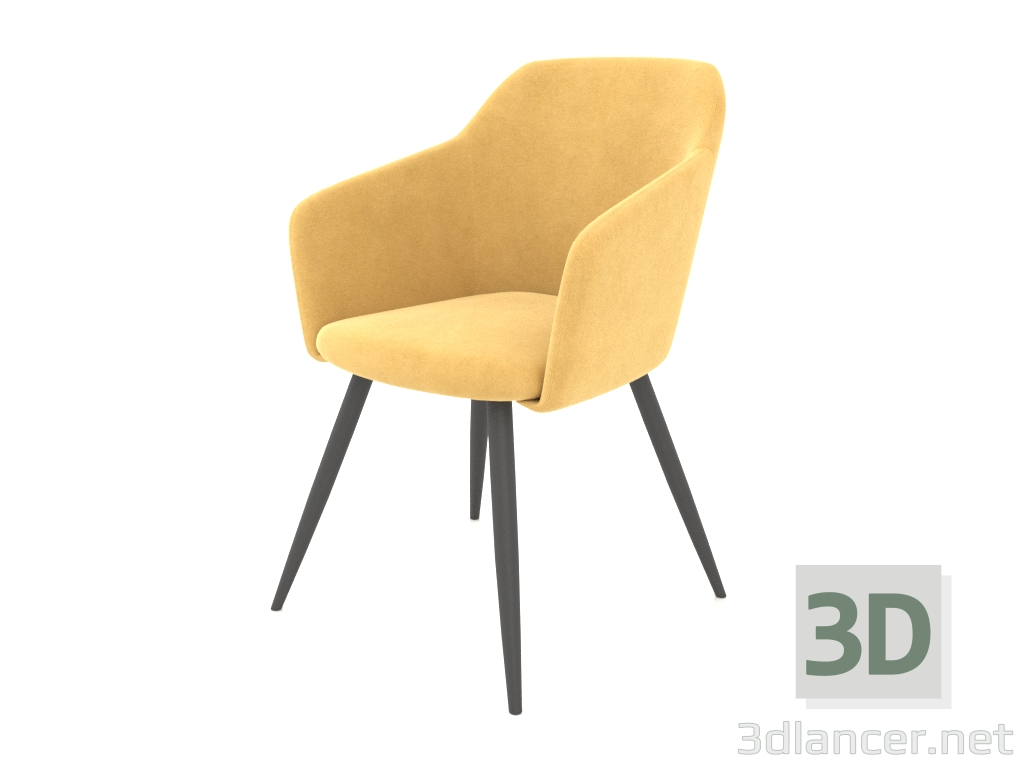 modello 3D Sedia Abbraccio (giallo) - anteprima