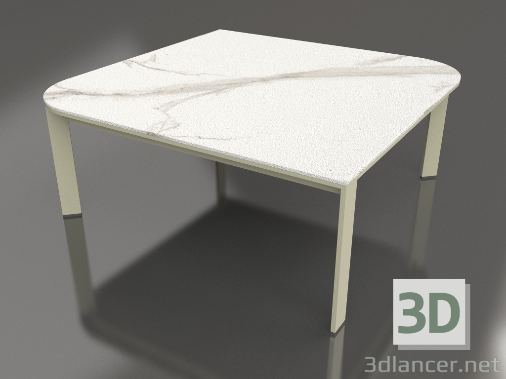 modello 3D Tavolino 90 (Oro) - anteprima