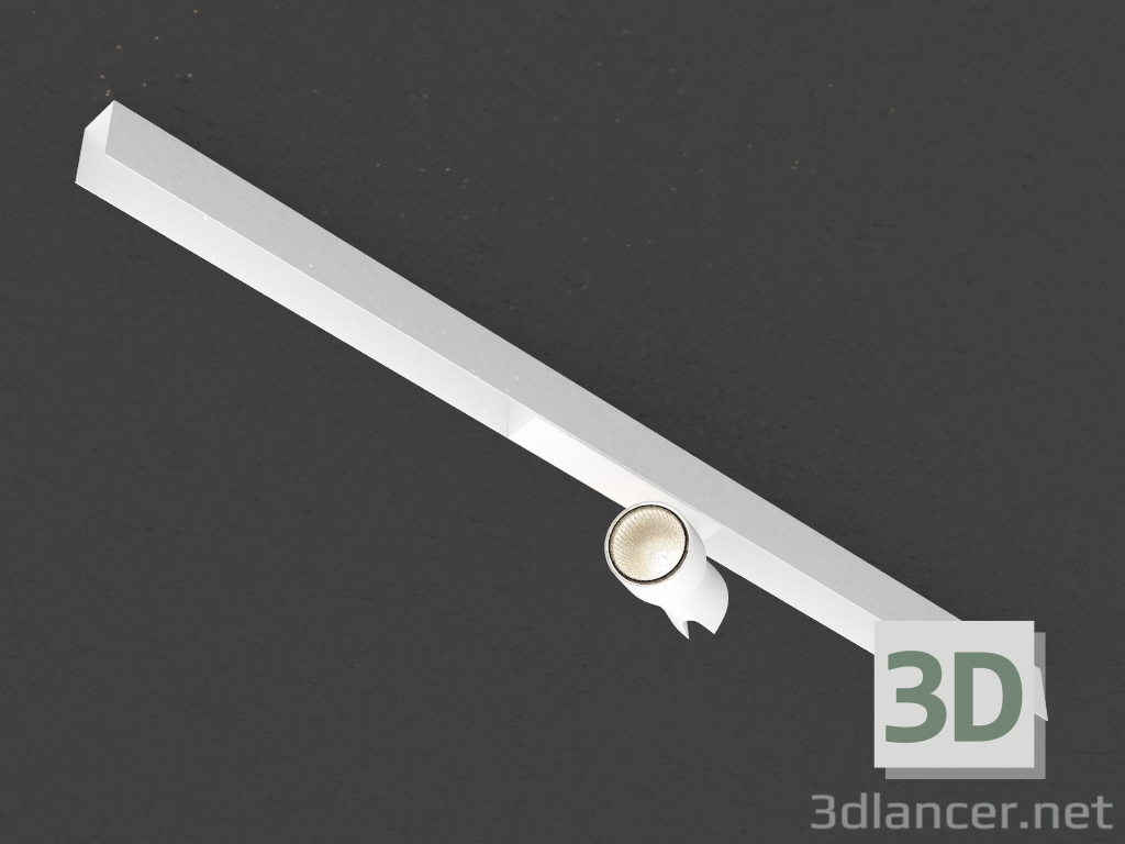 modello 3D La lampada a LED per la sbarra magnetica (DL18782_01M Bianco) - anteprima