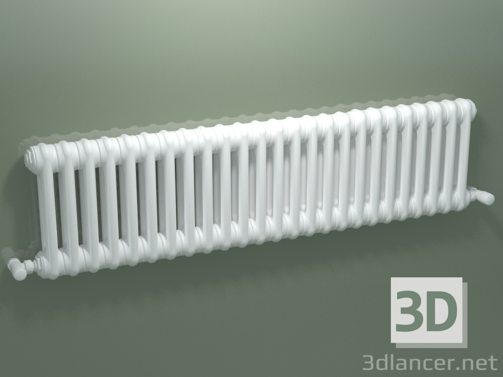 Modelo 3d Radiador tubular PILON (S4H 2 H302 25EL, branco) - preview