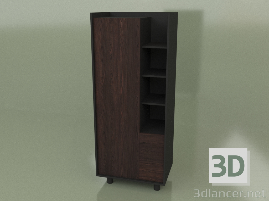 Modelo 3d Mini guarda-roupa com gavetas (30103) - preview