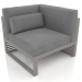 3d model Modular sofa, section 6 right, high back (Quartz gray) - preview