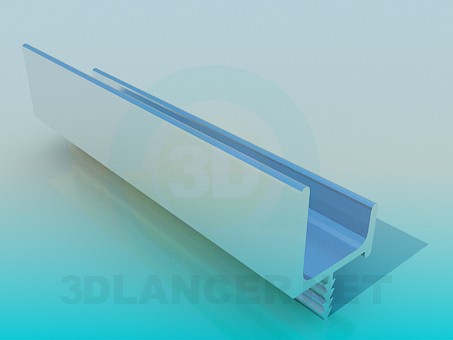 3d model Profil de aluminio - vista previa
