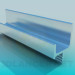 3d model Profil de aluminio - vista previa